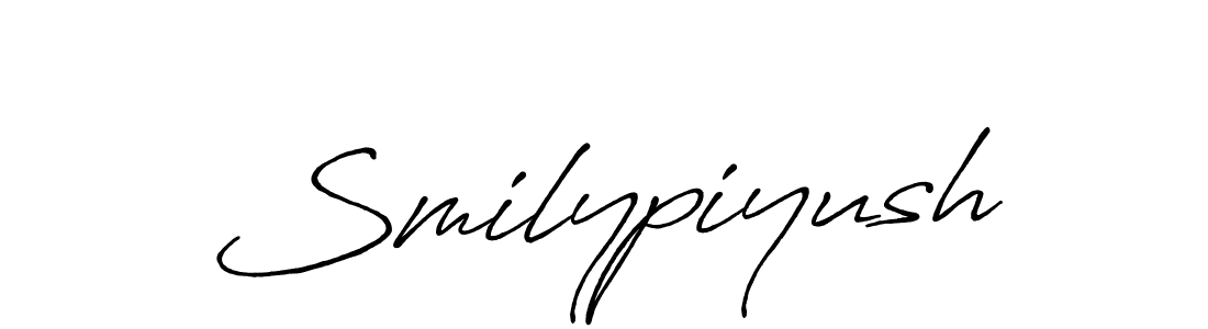 Similarly Antro_Vectra_Bolder is the best handwritten signature design. Signature creator online .You can use it as an online autograph creator for name Smilypiyush. Smilypiyush signature style 7 images and pictures png