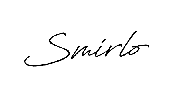 Make a beautiful signature design for name Smirlo. Use this online signature maker to create a handwritten signature for free. Smirlo signature style 7 images and pictures png