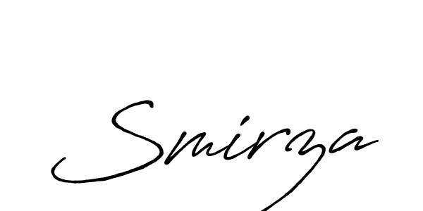 Also You can easily find your signature by using the search form. We will create Smirza name handwritten signature images for you free of cost using Antro_Vectra_Bolder sign style. Smirza signature style 7 images and pictures png