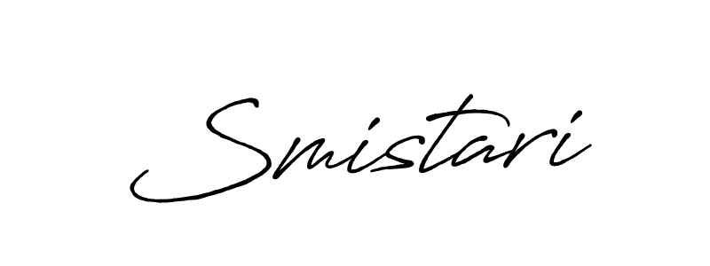 Once you've used our free online signature maker to create your best signature Antro_Vectra_Bolder style, it's time to enjoy all of the benefits that Smistari name signing documents. Smistari signature style 7 images and pictures png