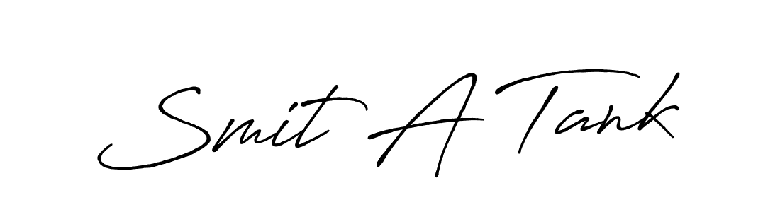 How to make Smit A Tank name signature. Use Antro_Vectra_Bolder style for creating short signs online. This is the latest handwritten sign. Smit A Tank signature style 7 images and pictures png