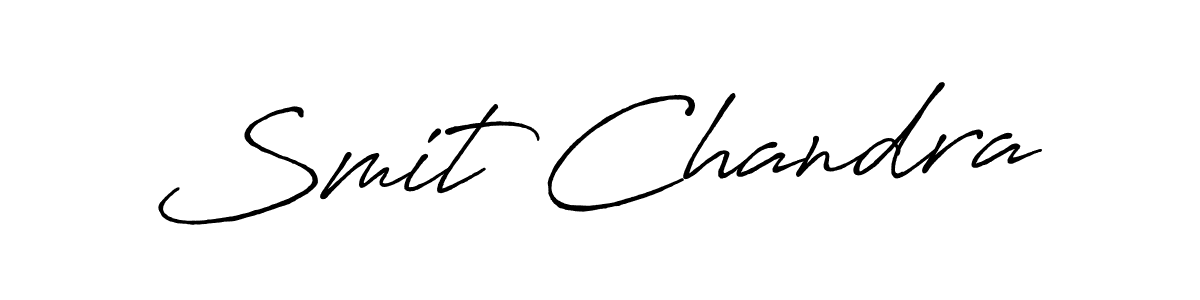 Design your own signature with our free online signature maker. With this signature software, you can create a handwritten (Antro_Vectra_Bolder) signature for name Smit Chandra. Smit Chandra signature style 7 images and pictures png