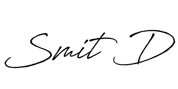 It looks lik you need a new signature style for name Smit D. Design unique handwritten (Antro_Vectra_Bolder) signature with our free signature maker in just a few clicks. Smit D signature style 7 images and pictures png