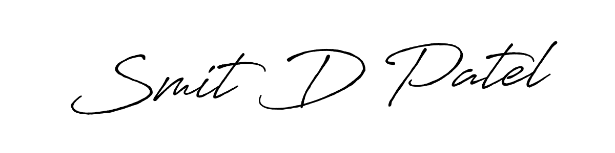 Make a short Smit D Patel signature style. Manage your documents anywhere anytime using Antro_Vectra_Bolder. Create and add eSignatures, submit forms, share and send files easily. Smit D Patel signature style 7 images and pictures png