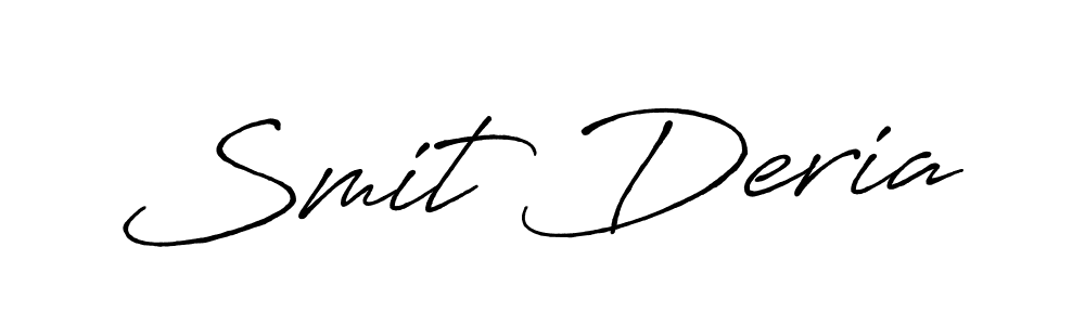 How to make Smit Deria name signature. Use Antro_Vectra_Bolder style for creating short signs online. This is the latest handwritten sign. Smit Deria signature style 7 images and pictures png