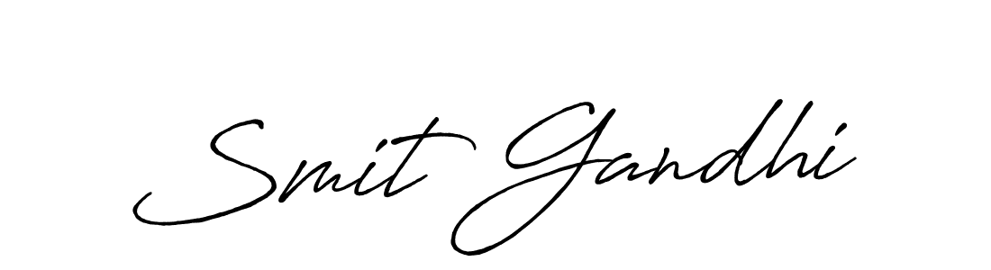 You can use this online signature creator to create a handwritten signature for the name Smit Gandhi. This is the best online autograph maker. Smit Gandhi signature style 7 images and pictures png