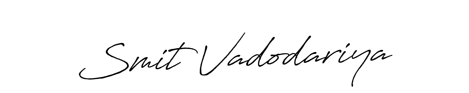 Similarly Antro_Vectra_Bolder is the best handwritten signature design. Signature creator online .You can use it as an online autograph creator for name Smit Vadodariya. Smit Vadodariya signature style 7 images and pictures png