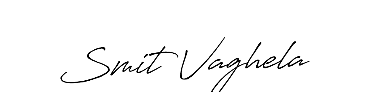 Also we have Smit Vaghela name is the best signature style. Create professional handwritten signature collection using Antro_Vectra_Bolder autograph style. Smit Vaghela signature style 7 images and pictures png