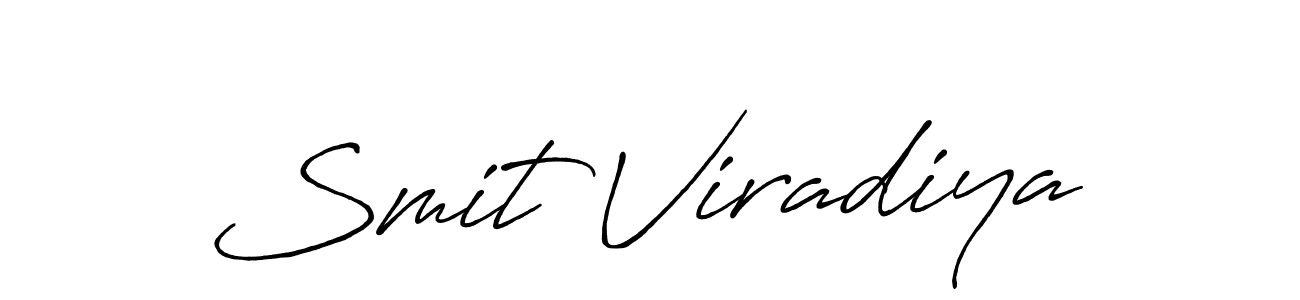 Also we have Smit Viradiya name is the best signature style. Create professional handwritten signature collection using Antro_Vectra_Bolder autograph style. Smit Viradiya signature style 7 images and pictures png