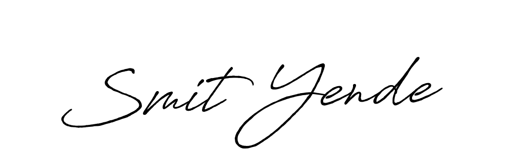 How to make Smit Yende signature? Antro_Vectra_Bolder is a professional autograph style. Create handwritten signature for Smit Yende name. Smit Yende signature style 7 images and pictures png