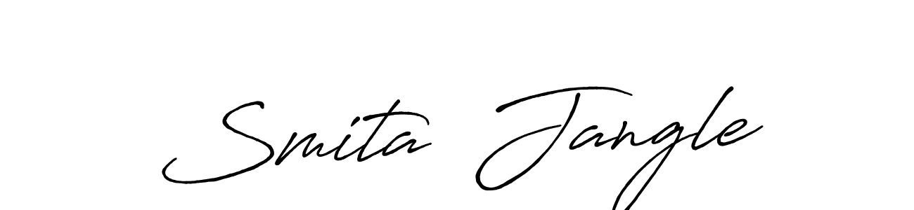 How to make Smita  Jangle signature? Antro_Vectra_Bolder is a professional autograph style. Create handwritten signature for Smita  Jangle name. Smita  Jangle signature style 7 images and pictures png