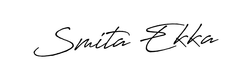 It looks lik you need a new signature style for name Smita Ekka. Design unique handwritten (Antro_Vectra_Bolder) signature with our free signature maker in just a few clicks. Smita Ekka signature style 7 images and pictures png