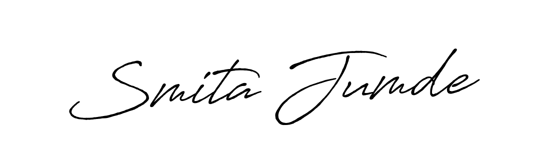 Also You can easily find your signature by using the search form. We will create Smita Jumde name handwritten signature images for you free of cost using Antro_Vectra_Bolder sign style. Smita Jumde signature style 7 images and pictures png