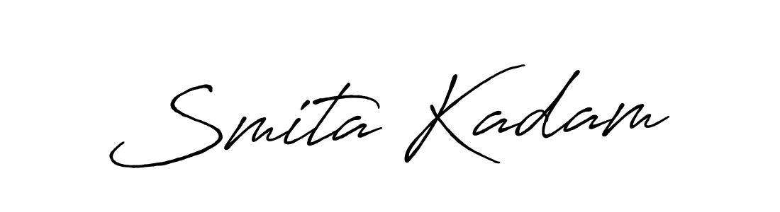You should practise on your own different ways (Antro_Vectra_Bolder) to write your name (Smita Kadam) in signature. don't let someone else do it for you. Smita Kadam signature style 7 images and pictures png
