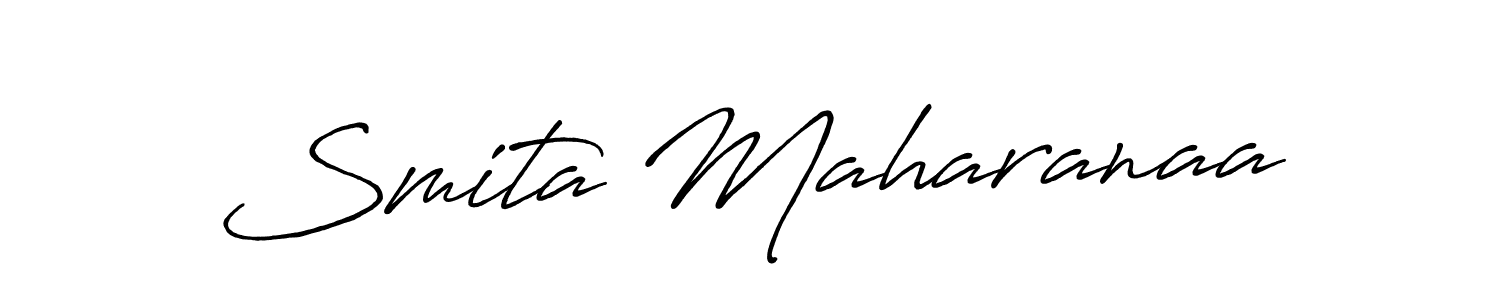 Antro_Vectra_Bolder is a professional signature style that is perfect for those who want to add a touch of class to their signature. It is also a great choice for those who want to make their signature more unique. Get Smita Maharanaa name to fancy signature for free. Smita Maharanaa signature style 7 images and pictures png