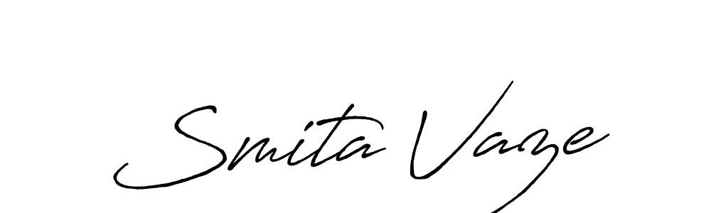 The best way (Antro_Vectra_Bolder) to make a short signature is to pick only two or three words in your name. The name Smita Vaze include a total of six letters. For converting this name. Smita Vaze signature style 7 images and pictures png