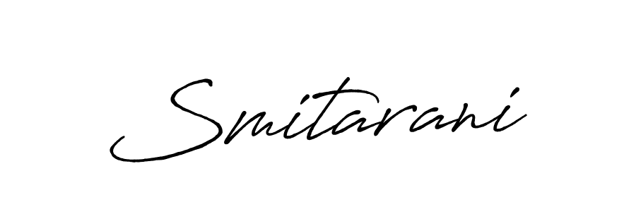 It looks lik you need a new signature style for name Smitarani. Design unique handwritten (Antro_Vectra_Bolder) signature with our free signature maker in just a few clicks. Smitarani signature style 7 images and pictures png