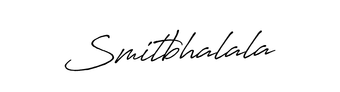 How to make Smitbhalala name signature. Use Antro_Vectra_Bolder style for creating short signs online. This is the latest handwritten sign. Smitbhalala signature style 7 images and pictures png