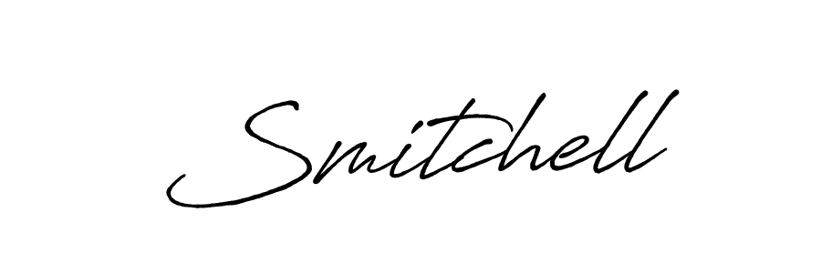 How to make Smitchell name signature. Use Antro_Vectra_Bolder style for creating short signs online. This is the latest handwritten sign. Smitchell signature style 7 images and pictures png