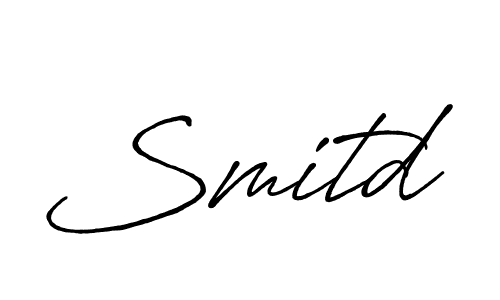 How to make Smitd signature? Antro_Vectra_Bolder is a professional autograph style. Create handwritten signature for Smitd name. Smitd signature style 7 images and pictures png