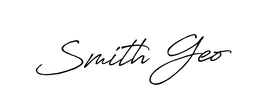 Create a beautiful signature design for name Smith Geo. With this signature (Antro_Vectra_Bolder) fonts, you can make a handwritten signature for free. Smith Geo signature style 7 images and pictures png