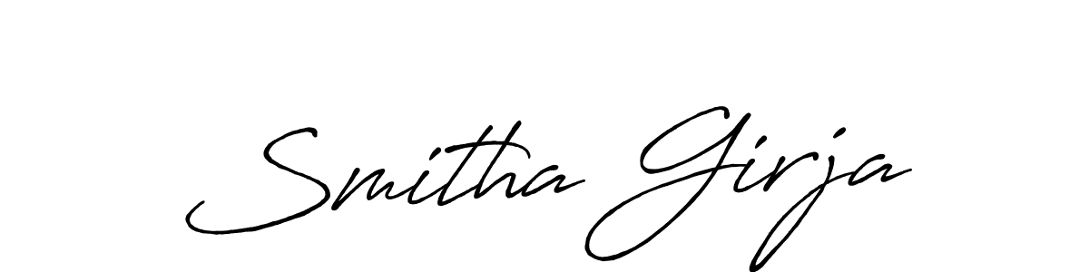 Make a short Smitha Girja signature style. Manage your documents anywhere anytime using Antro_Vectra_Bolder. Create and add eSignatures, submit forms, share and send files easily. Smitha Girja signature style 7 images and pictures png