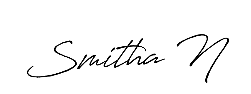 Make a beautiful signature design for name Smitha N. Use this online signature maker to create a handwritten signature for free. Smitha N signature style 7 images and pictures png
