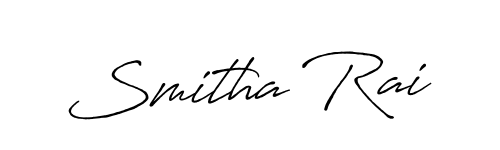 You should practise on your own different ways (Antro_Vectra_Bolder) to write your name (Smitha Rai) in signature. don't let someone else do it for you. Smitha Rai signature style 7 images and pictures png