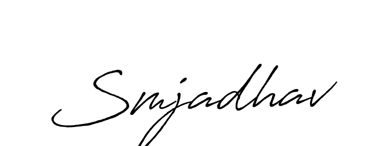 Also we have Smjadhav name is the best signature style. Create professional handwritten signature collection using Antro_Vectra_Bolder autograph style. Smjadhav signature style 7 images and pictures png