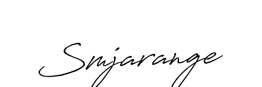 Antro_Vectra_Bolder is a professional signature style that is perfect for those who want to add a touch of class to their signature. It is also a great choice for those who want to make their signature more unique. Get Smjarange name to fancy signature for free. Smjarange signature style 7 images and pictures png