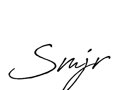 You should practise on your own different ways (Antro_Vectra_Bolder) to write your name (Smjr) in signature. don't let someone else do it for you. Smjr signature style 7 images and pictures png