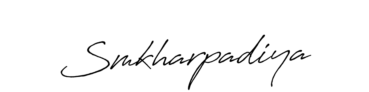 Also we have Smkharpadiya name is the best signature style. Create professional handwritten signature collection using Antro_Vectra_Bolder autograph style. Smkharpadiya signature style 7 images and pictures png