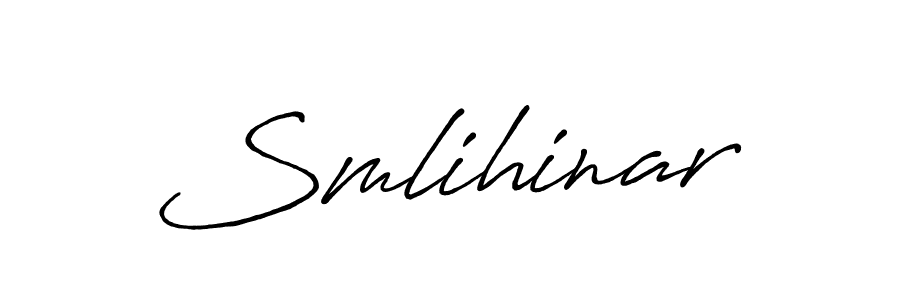 Make a short Smlihinar signature style. Manage your documents anywhere anytime using Antro_Vectra_Bolder. Create and add eSignatures, submit forms, share and send files easily. Smlihinar signature style 7 images and pictures png