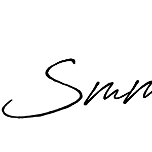 How to make Smm name signature. Use Antro_Vectra_Bolder style for creating short signs online. This is the latest handwritten sign. Smm signature style 7 images and pictures png