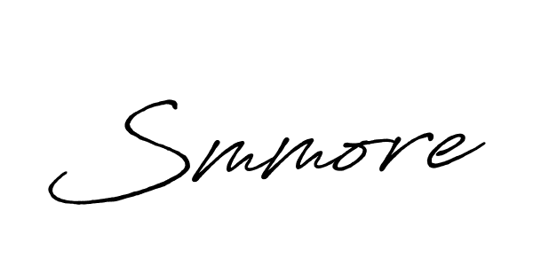 Design your own signature with our free online signature maker. With this signature software, you can create a handwritten (Antro_Vectra_Bolder) signature for name Smmore. Smmore signature style 7 images and pictures png