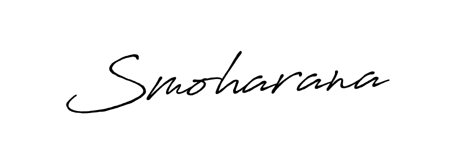 The best way (Antro_Vectra_Bolder) to make a short signature is to pick only two or three words in your name. The name Smoharana include a total of six letters. For converting this name. Smoharana signature style 7 images and pictures png