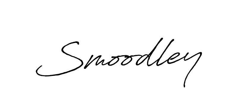 Create a beautiful signature design for name Smoodley. With this signature (Antro_Vectra_Bolder) fonts, you can make a handwritten signature for free. Smoodley signature style 7 images and pictures png