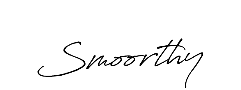 It looks lik you need a new signature style for name Smoorthy. Design unique handwritten (Antro_Vectra_Bolder) signature with our free signature maker in just a few clicks. Smoorthy signature style 7 images and pictures png