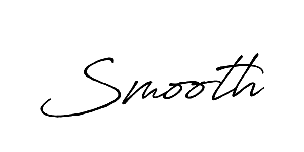 Make a beautiful signature design for name Smooth. With this signature (Antro_Vectra_Bolder) style, you can create a handwritten signature for free. Smooth signature style 7 images and pictures png