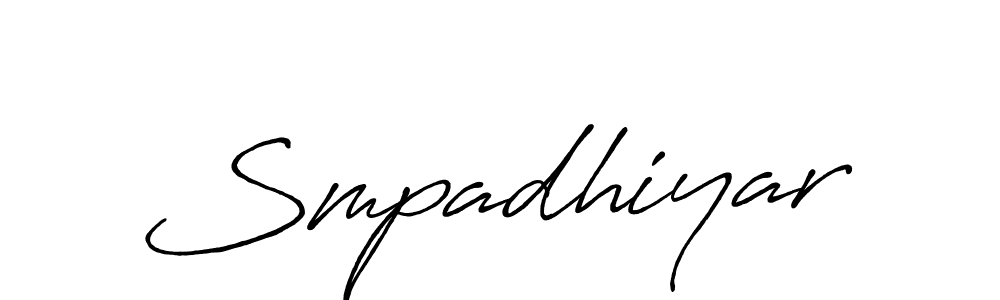 Smpadhiyar stylish signature style. Best Handwritten Sign (Antro_Vectra_Bolder) for my name. Handwritten Signature Collection Ideas for my name Smpadhiyar. Smpadhiyar signature style 7 images and pictures png