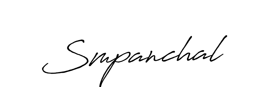How to make Smpanchal signature? Antro_Vectra_Bolder is a professional autograph style. Create handwritten signature for Smpanchal name. Smpanchal signature style 7 images and pictures png