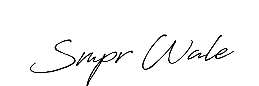 How to make Smpr Wale signature? Antro_Vectra_Bolder is a professional autograph style. Create handwritten signature for Smpr Wale name. Smpr Wale signature style 7 images and pictures png