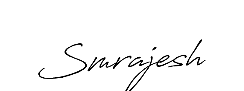 The best way (Antro_Vectra_Bolder) to make a short signature is to pick only two or three words in your name. The name Smrajesh include a total of six letters. For converting this name. Smrajesh signature style 7 images and pictures png