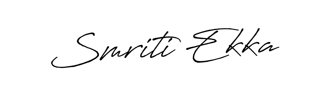 Design your own signature with our free online signature maker. With this signature software, you can create a handwritten (Antro_Vectra_Bolder) signature for name Smriti Ekka. Smriti Ekka signature style 7 images and pictures png