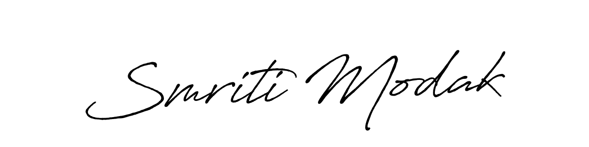 You can use this online signature creator to create a handwritten signature for the name Smriti Modak. This is the best online autograph maker. Smriti Modak signature style 7 images and pictures png