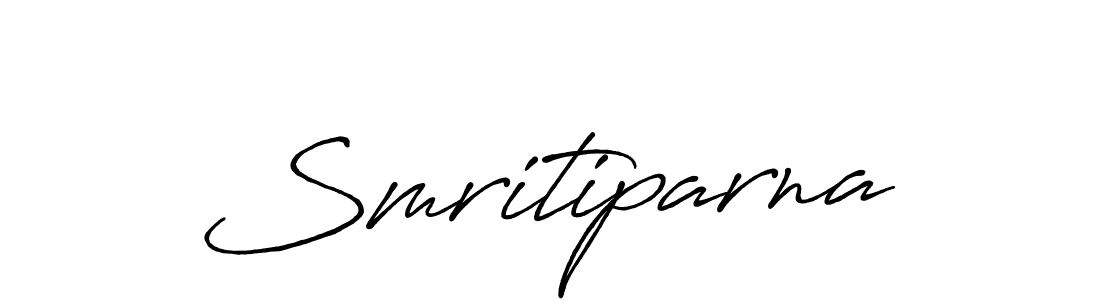 Create a beautiful signature design for name Smritiparna. With this signature (Antro_Vectra_Bolder) fonts, you can make a handwritten signature for free. Smritiparna signature style 7 images and pictures png