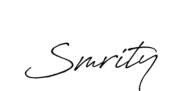 Create a beautiful signature design for name Smrity. With this signature (Antro_Vectra_Bolder) fonts, you can make a handwritten signature for free. Smrity signature style 7 images and pictures png