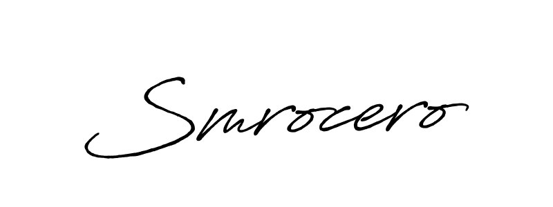 How to make Smrocero signature? Antro_Vectra_Bolder is a professional autograph style. Create handwritten signature for Smrocero name. Smrocero signature style 7 images and pictures png