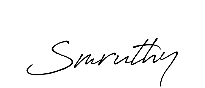 Also You can easily find your signature by using the search form. We will create Smruthy name handwritten signature images for you free of cost using Antro_Vectra_Bolder sign style. Smruthy signature style 7 images and pictures png