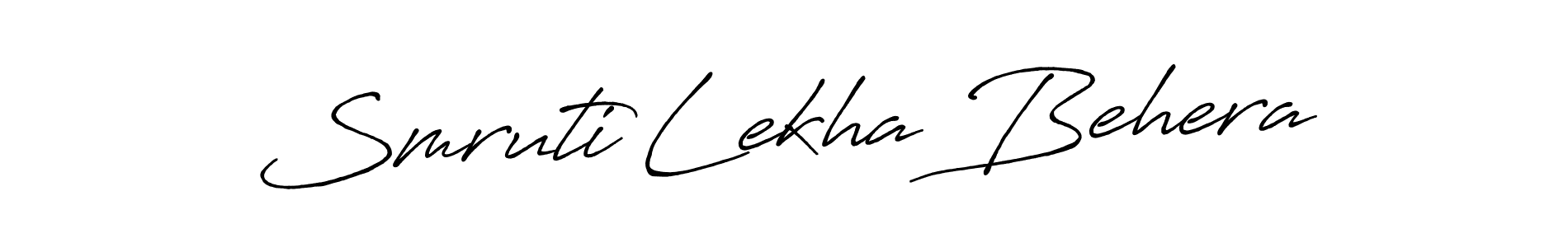 Also You can easily find your signature by using the search form. We will create Smruti Lekha Behera name handwritten signature images for you free of cost using Antro_Vectra_Bolder sign style. Smruti Lekha Behera signature style 7 images and pictures png